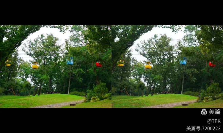 立体左右图 穿林渡峡有索道 241105